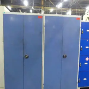2 Steel hinged door cabinet