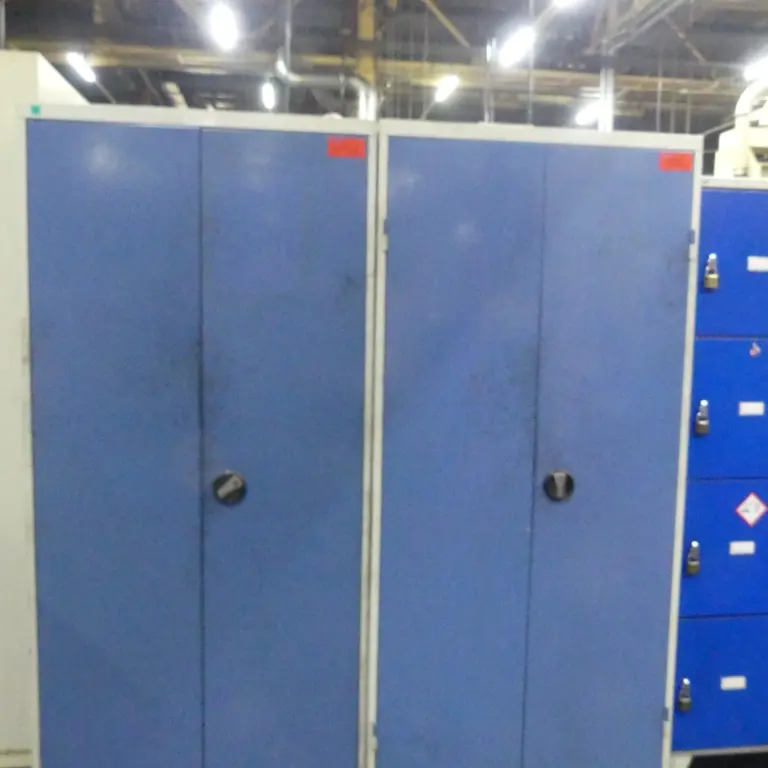 2 Steel hinged door cabinet
