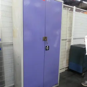 Armário com porta articulada em aço