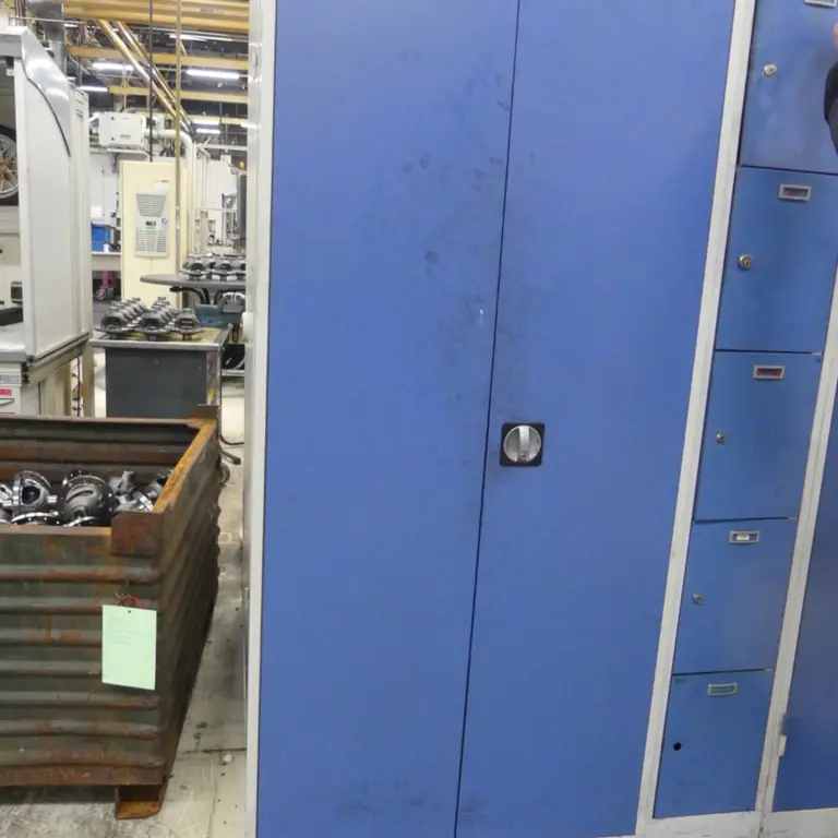 2 Steel hinged door wardrobe