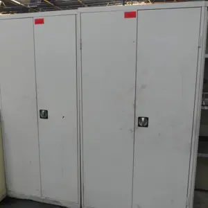 2 Armario con puertas batientes de acero