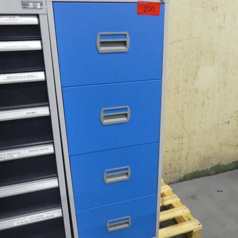 Suspended filing cabinet