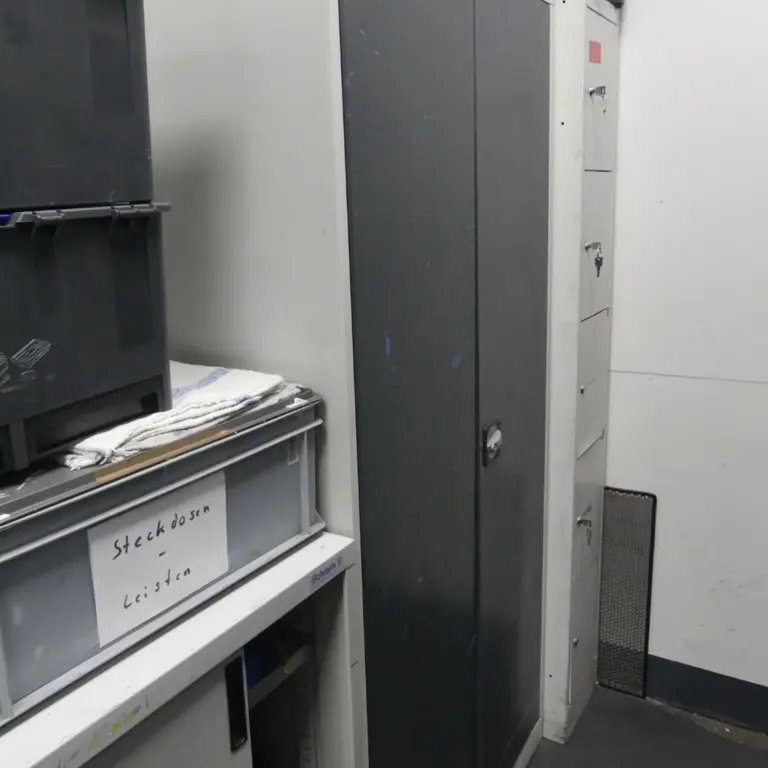Armoire à portes battantes en acier