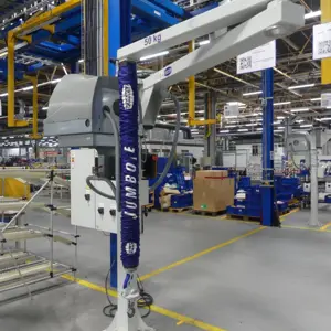 Slewing jib crane with Schmalz Jumbo Flex
