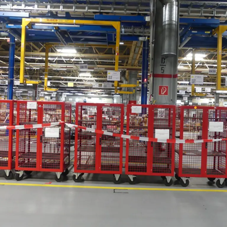 6 Carrinho de transporte em malha