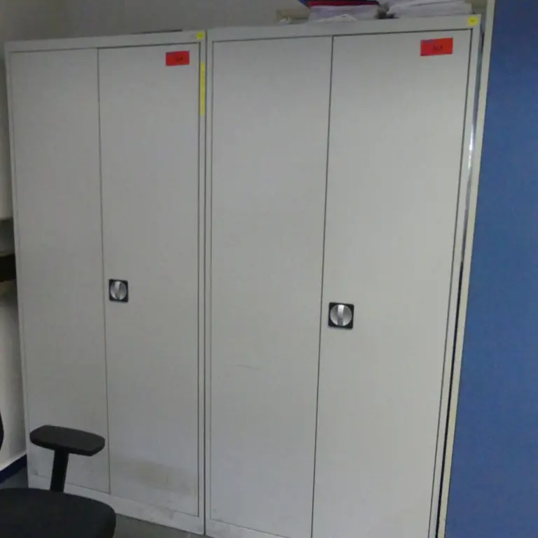 2 Armoire à portes battantes en acier