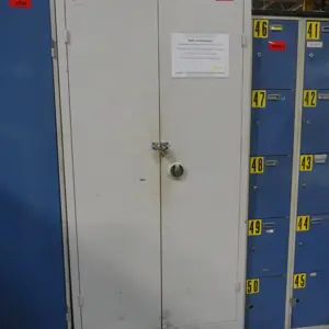 Armario con puertas batientes de acero