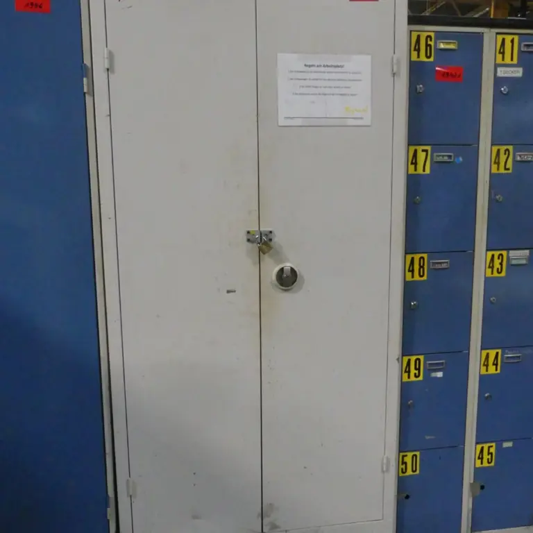 Armario con puertas batientes de acero