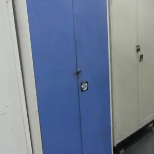 Armário com porta articulada em aço