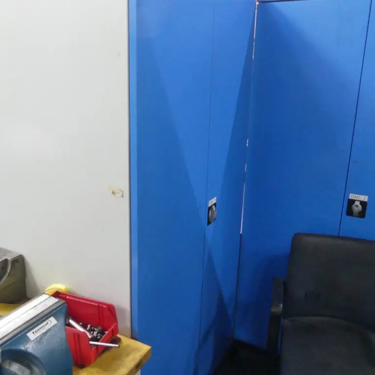 2 Armário com porta articulada em aço
