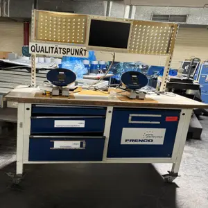 Werbank mit Testaufbau Frenko