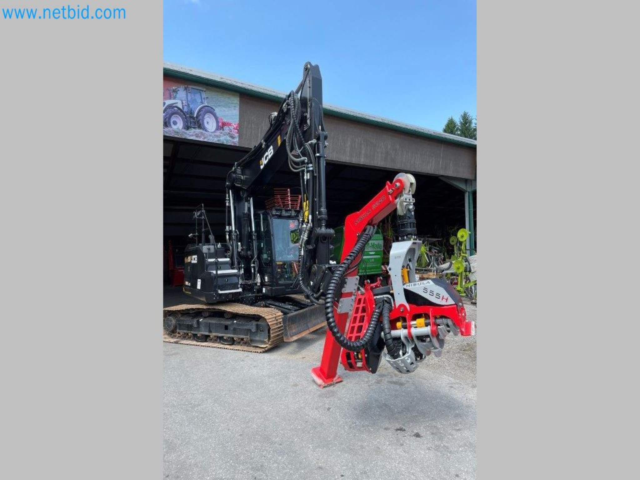 JCB excavator and Nisula forestry harvester-7