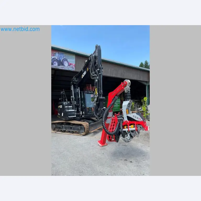 JCB excavator and Nisula forestry harvester-7