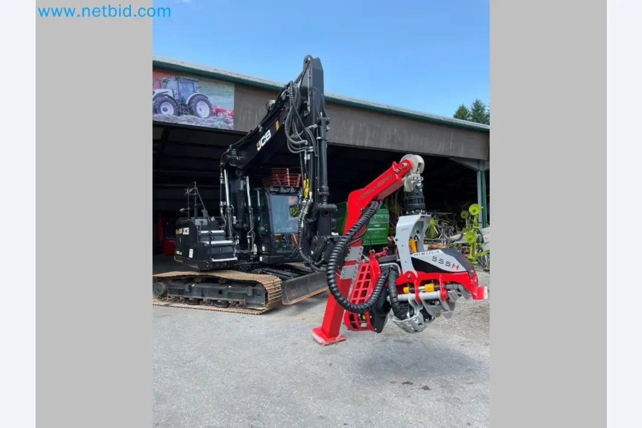 JCB excavator and Nisula forestry harvester-2