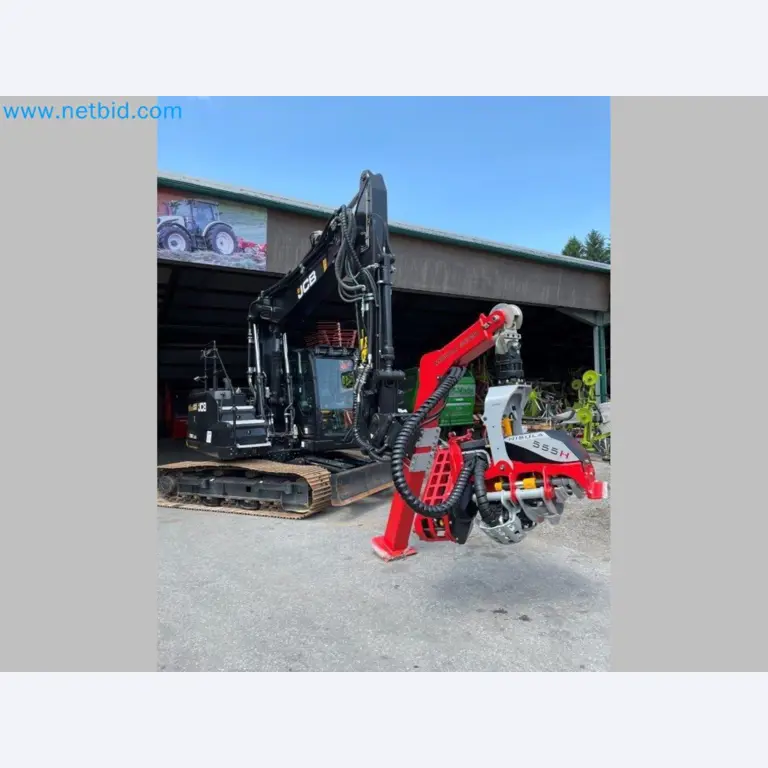 JCB excavator and Nisula forestry harvester-2