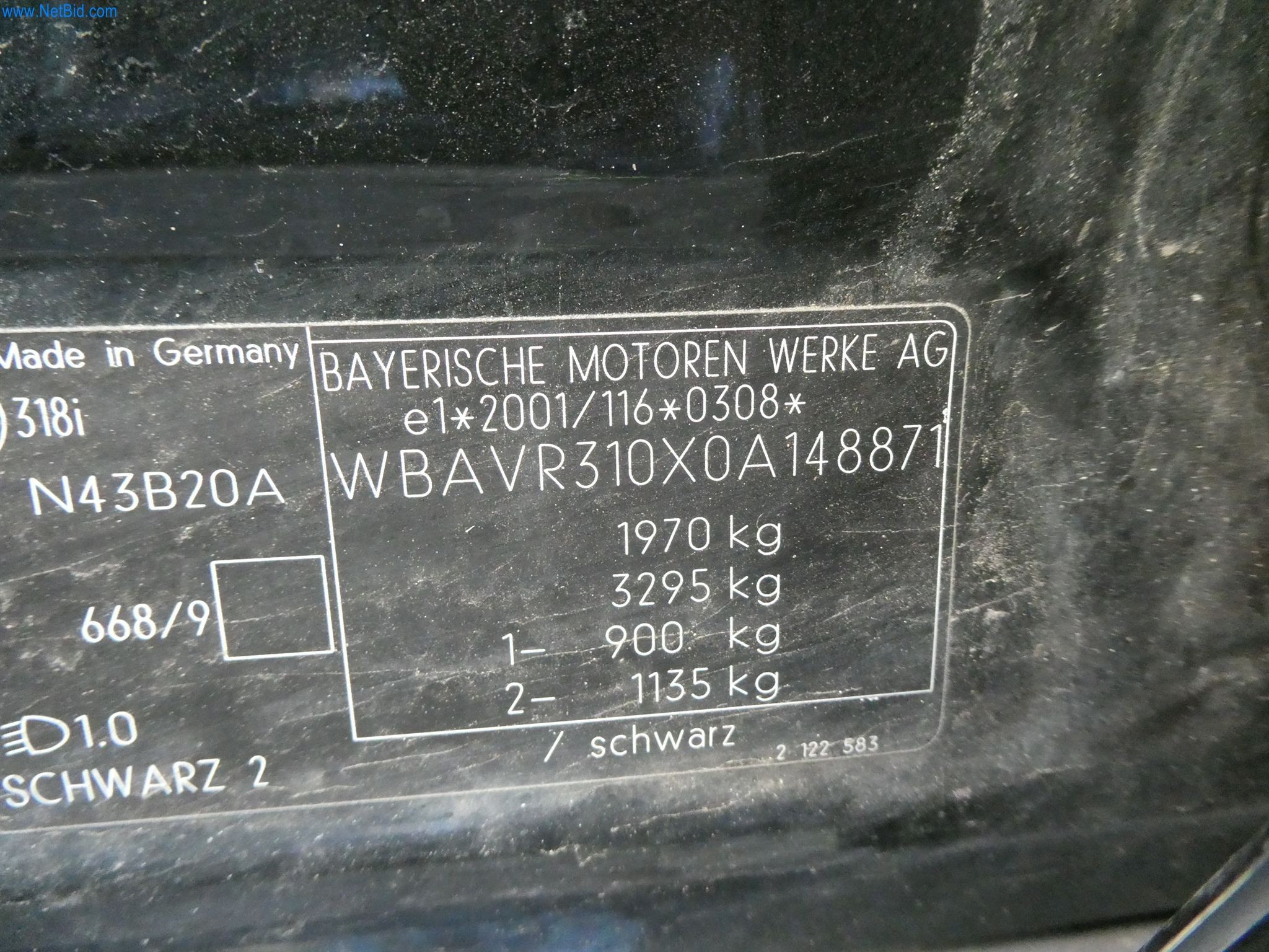 Passenger car BMW 318i Touring – foto 3 – kavel bij NetBid, Heusweiler