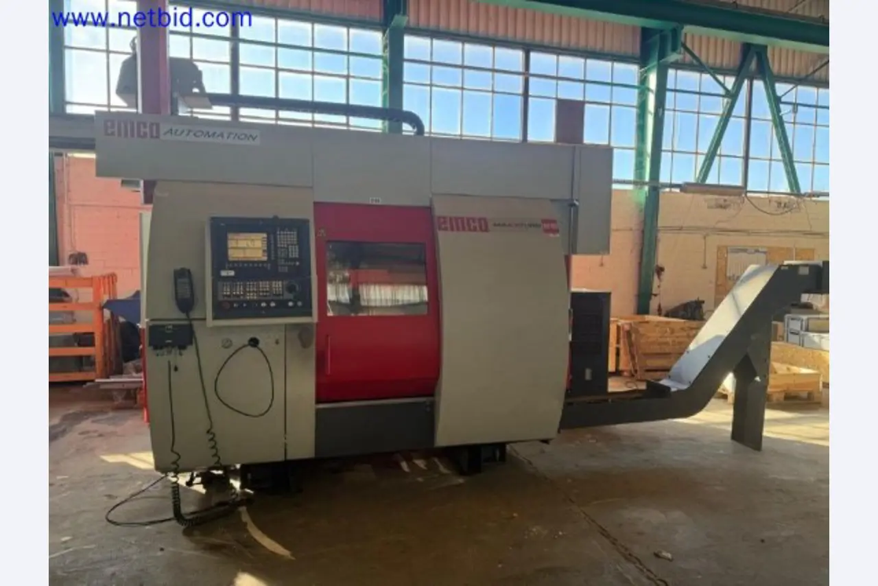 Three well-maintained EMCO Maxxturn 65 CNC lathes becoming available-13