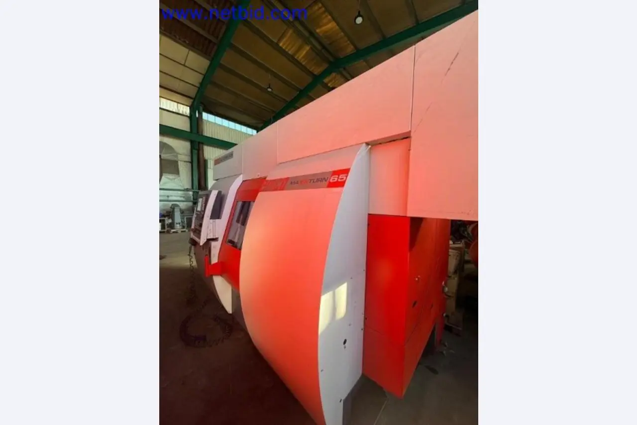 Three well-maintained EMCO Maxxturn 65 CNC lathes becoming available-3