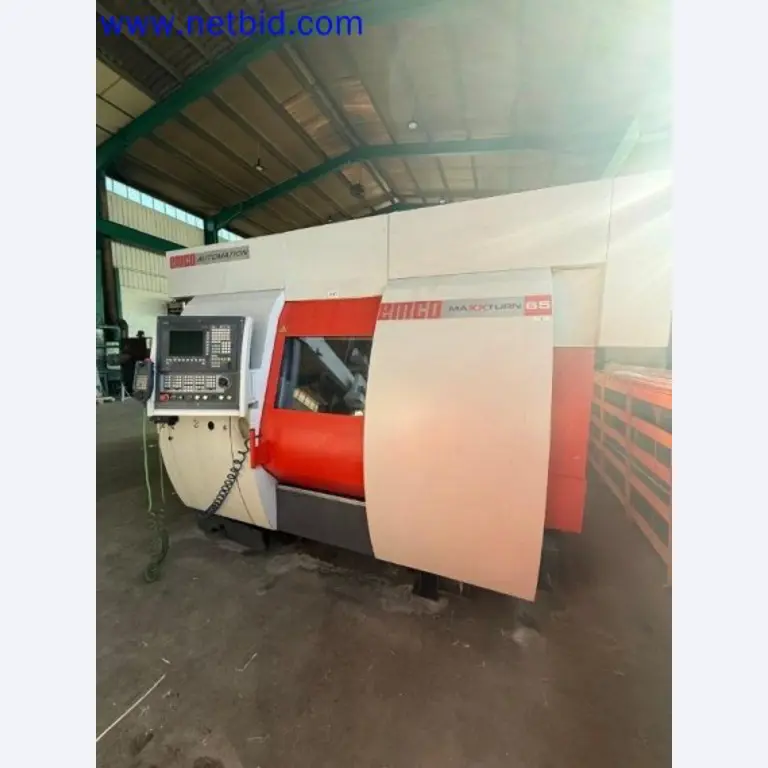 Three well-maintained EMCO Maxxturn 65 CNC lathes becoming available-7
