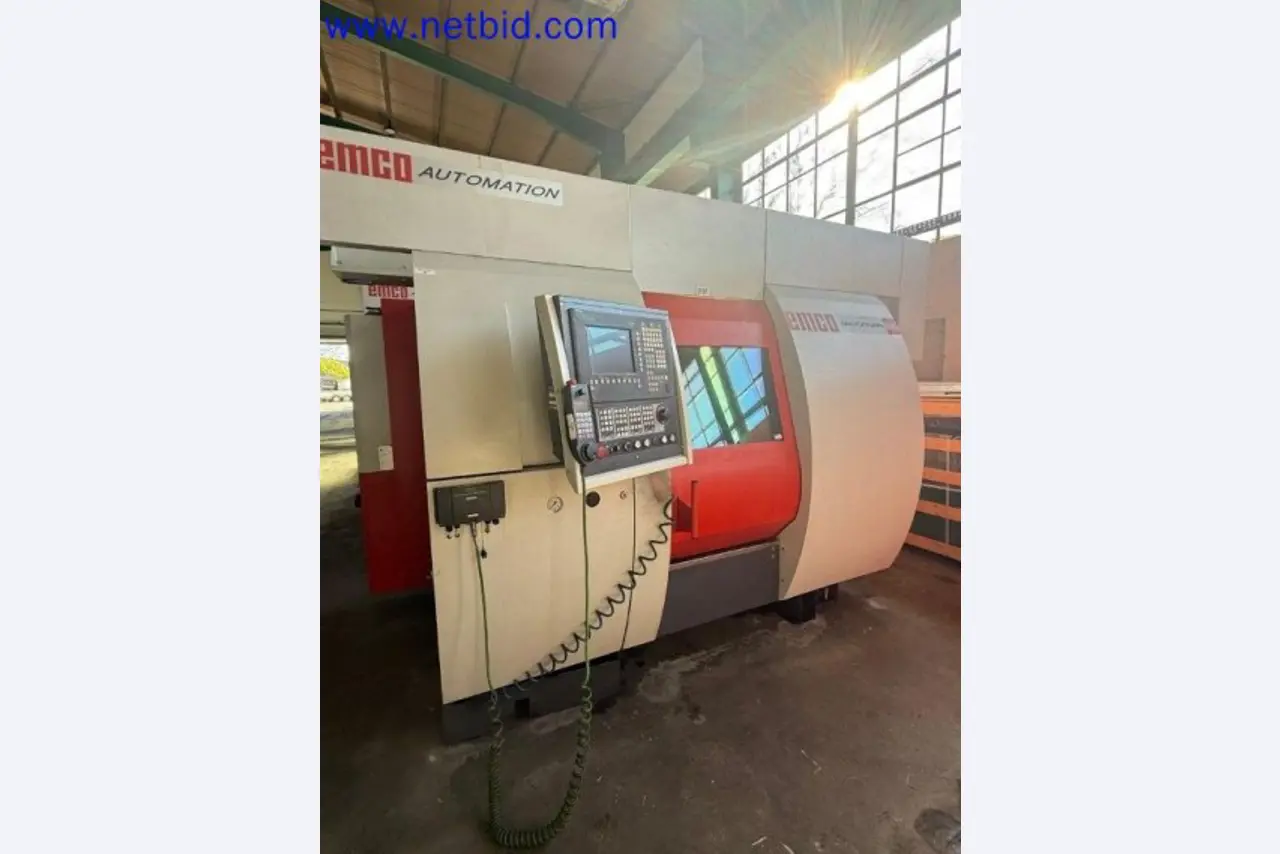 Three well-maintained EMCO Maxxturn 65 CNC lathes becoming available-8