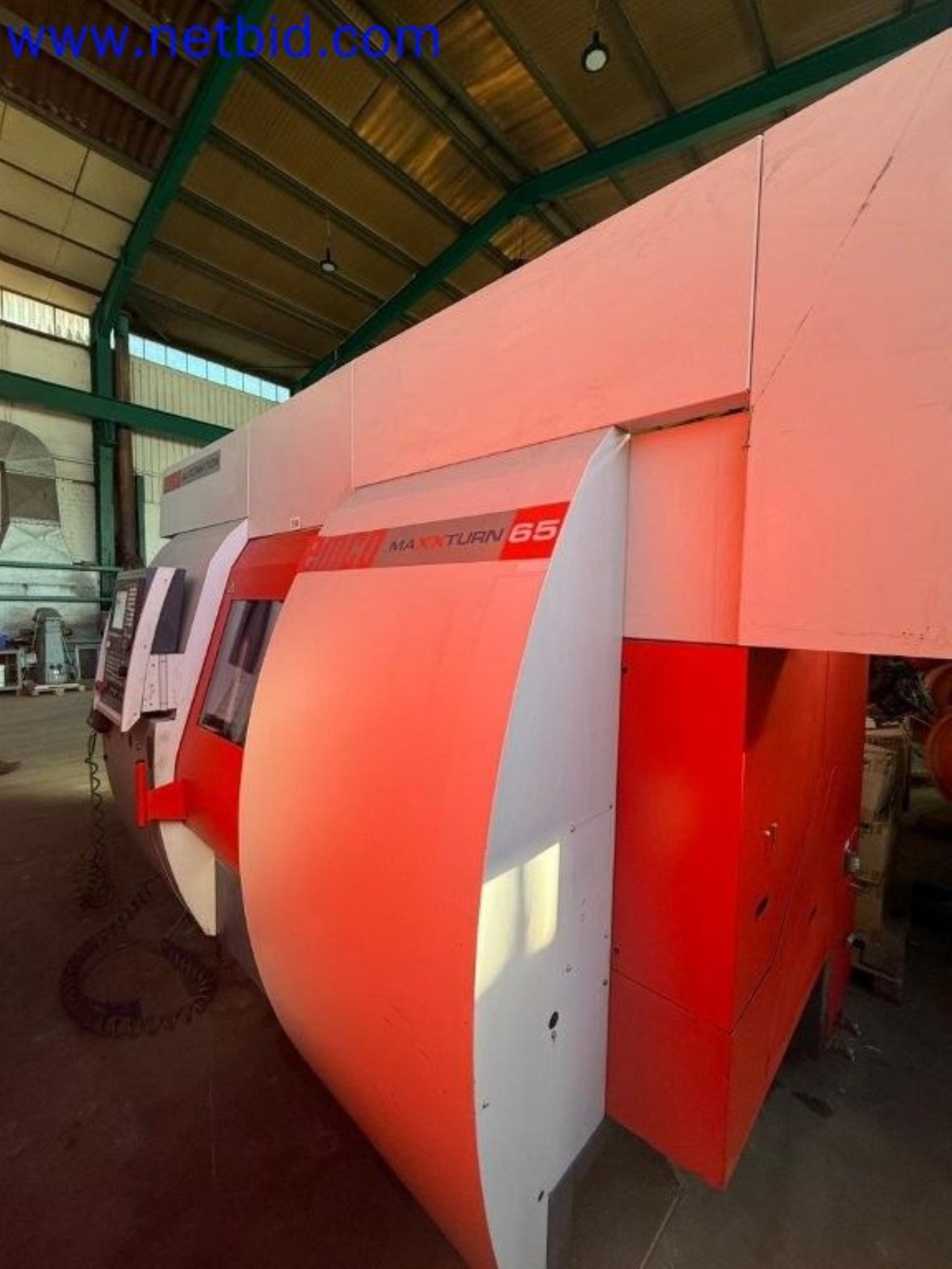 Three well-maintained EMCO Maxxturn 65 CNC lathes becoming available-8