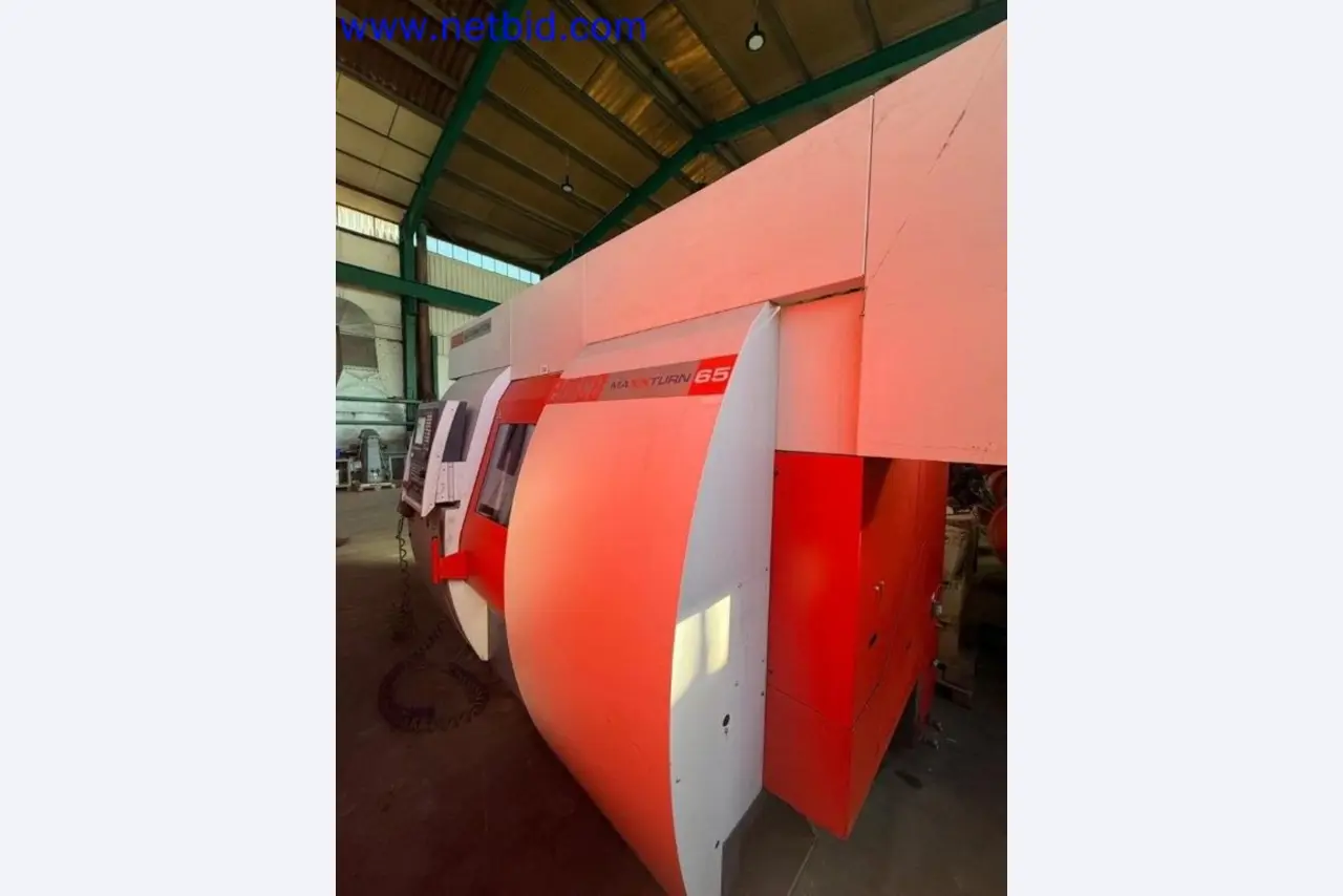 Three well-maintained EMCO Maxxturn 65 CNC lathes becoming available-8