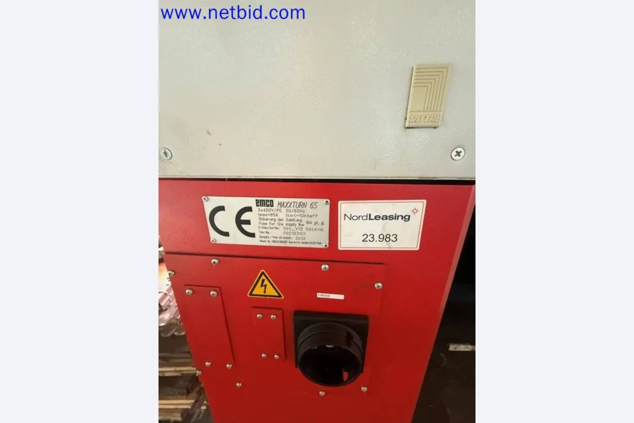 Three well-maintained EMCO Maxxturn 65 CNC lathes becoming available-9