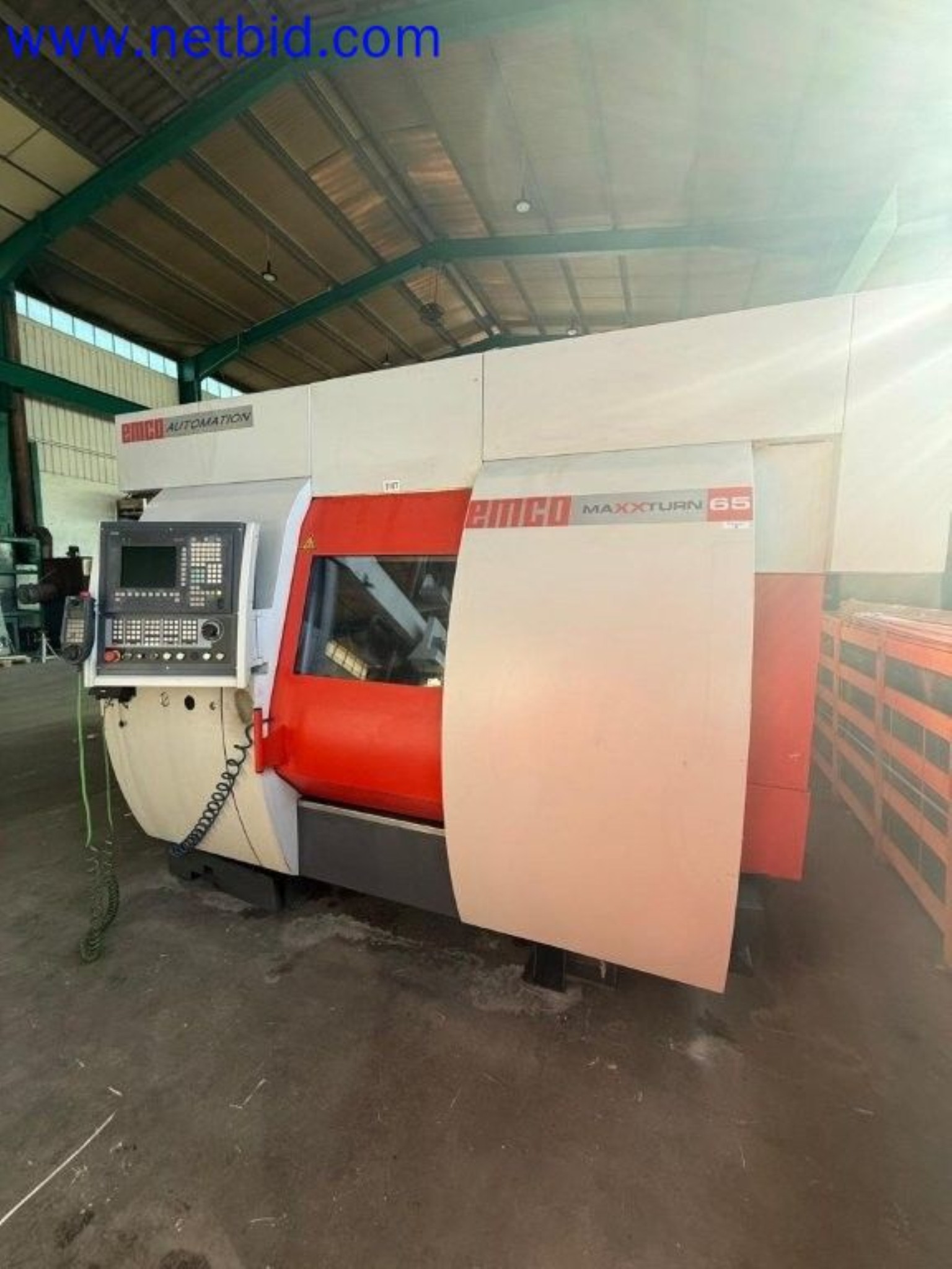 Three well-maintained EMCO Maxxturn 65 CNC lathes becoming available-1
