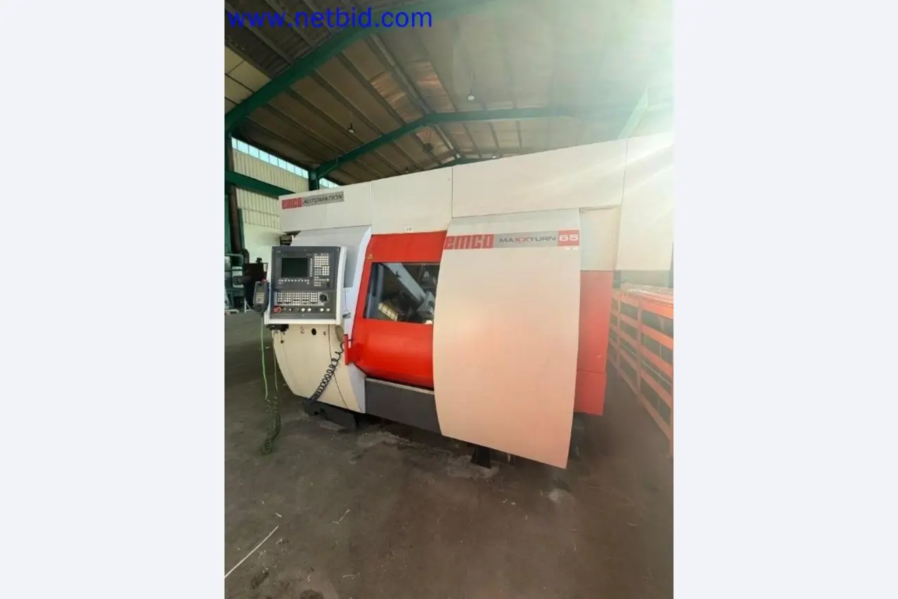Three well-maintained EMCO Maxxturn 65 CNC lathes becoming available-1