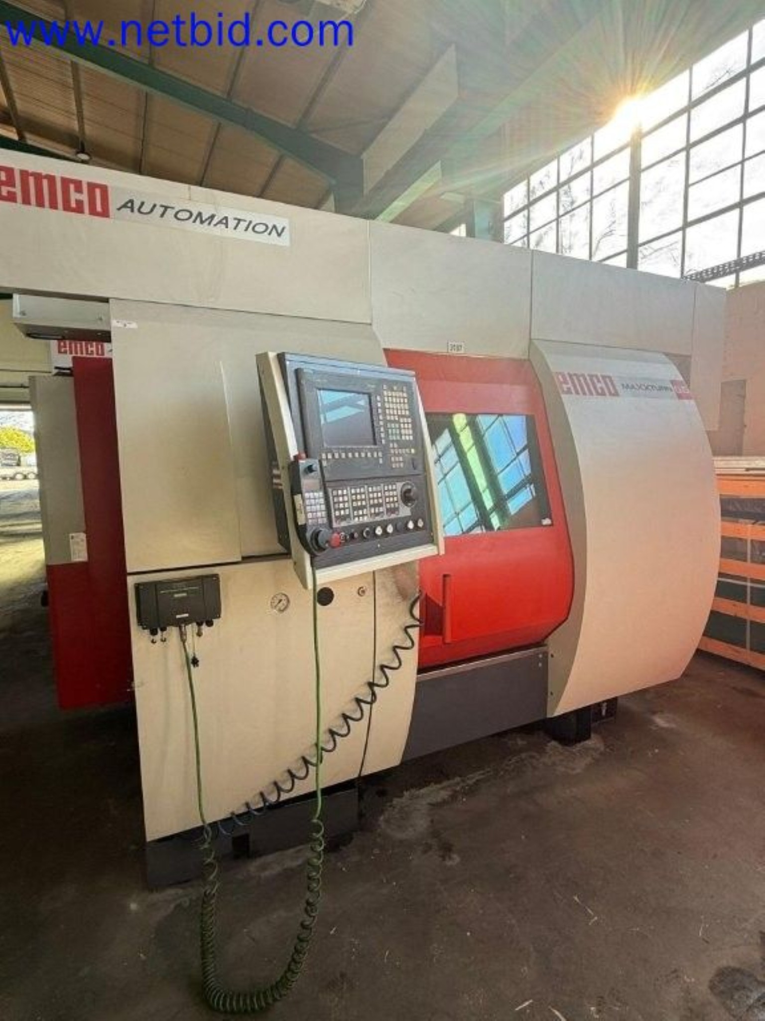 Three well-maintained EMCO Maxxturn 65 CNC lathes becoming available-2