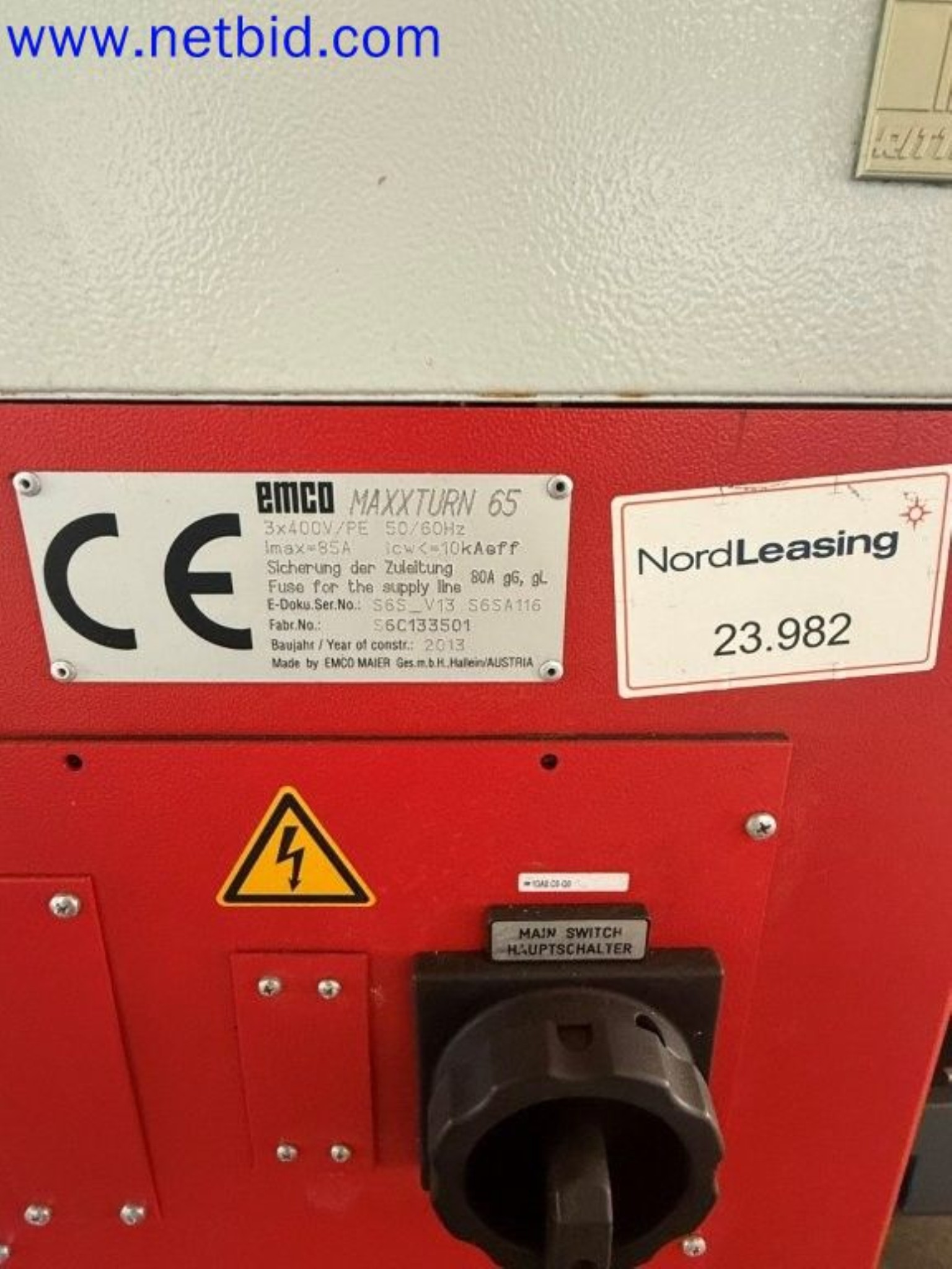 Three well-maintained EMCO Maxxturn 65 CNC lathes becoming available-9