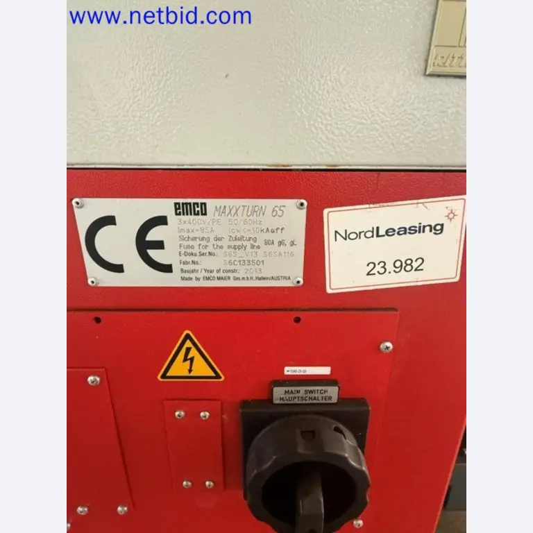 Three well-maintained EMCO Maxxturn 65 CNC lathes becoming available-9