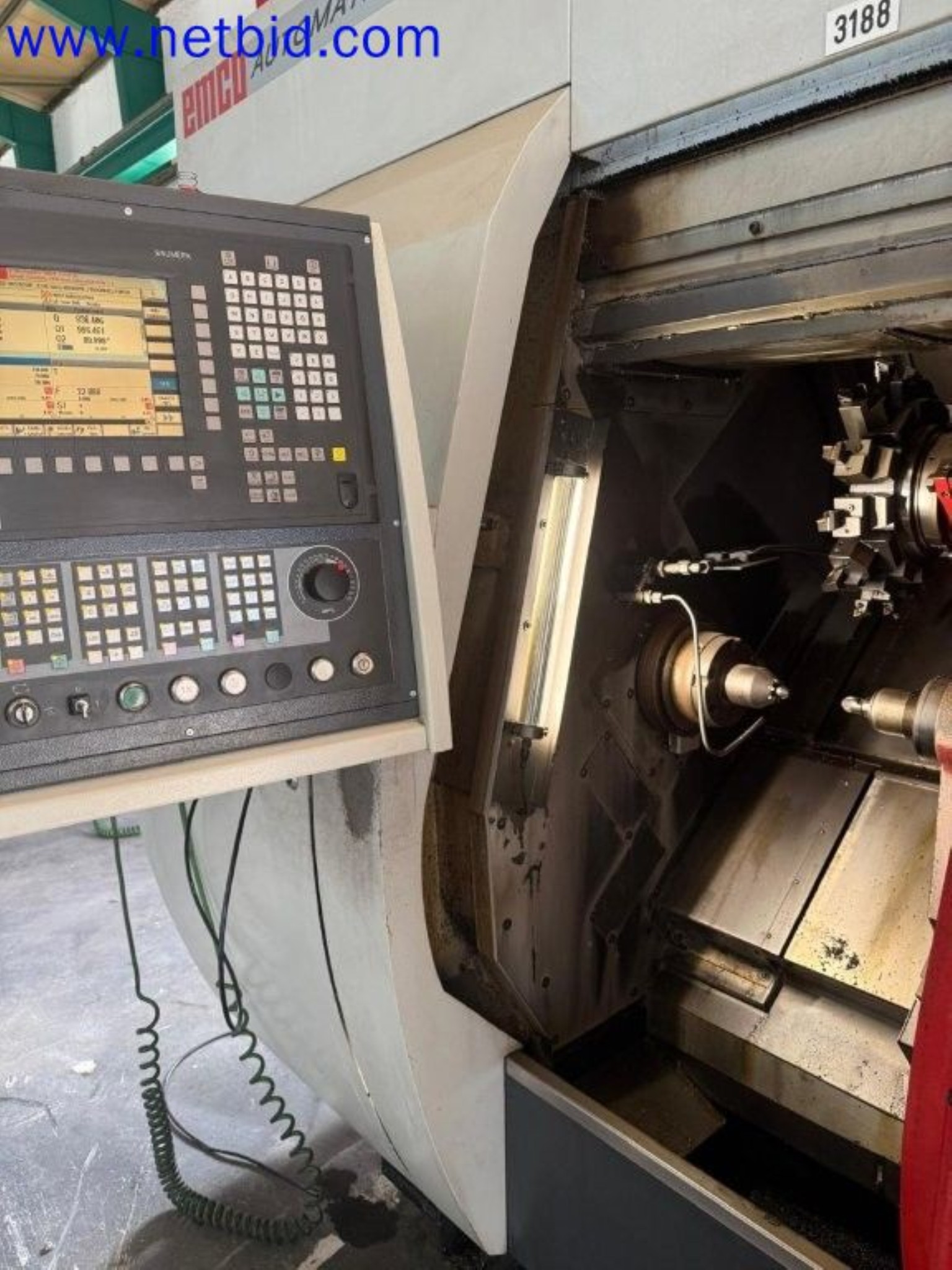Three well-maintained EMCO Maxxturn 65 CNC lathes becoming available-13