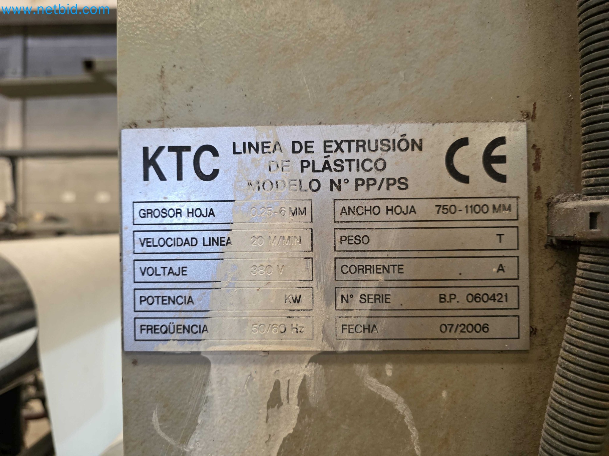 Factory Closure Auction: Plastic Sheet Extrusion Lines (PP/PE & PET)
-23
