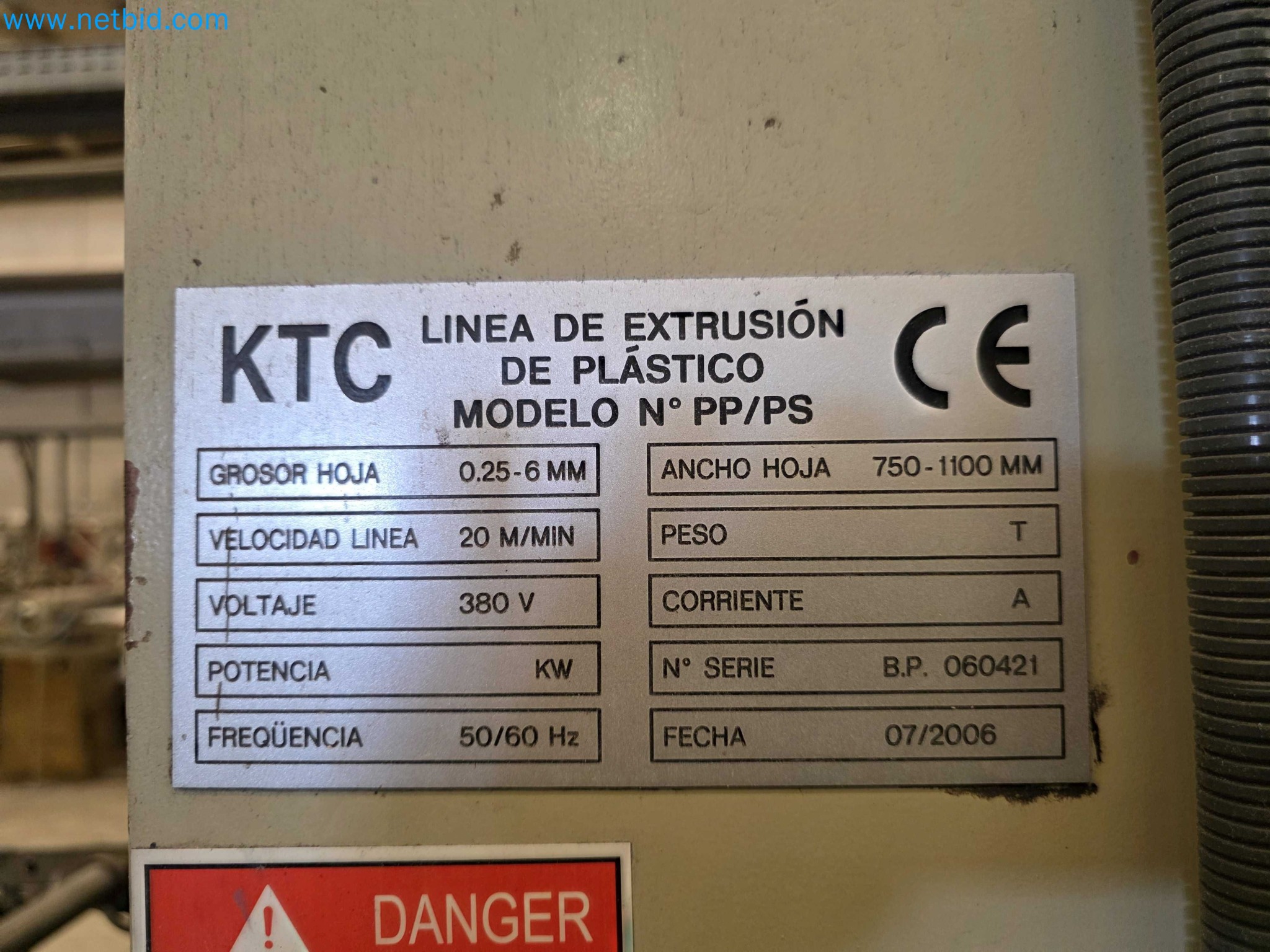 Factory Closure Auction: Plastic Sheet Extrusion Lines (PP/PE & PET)
-18
