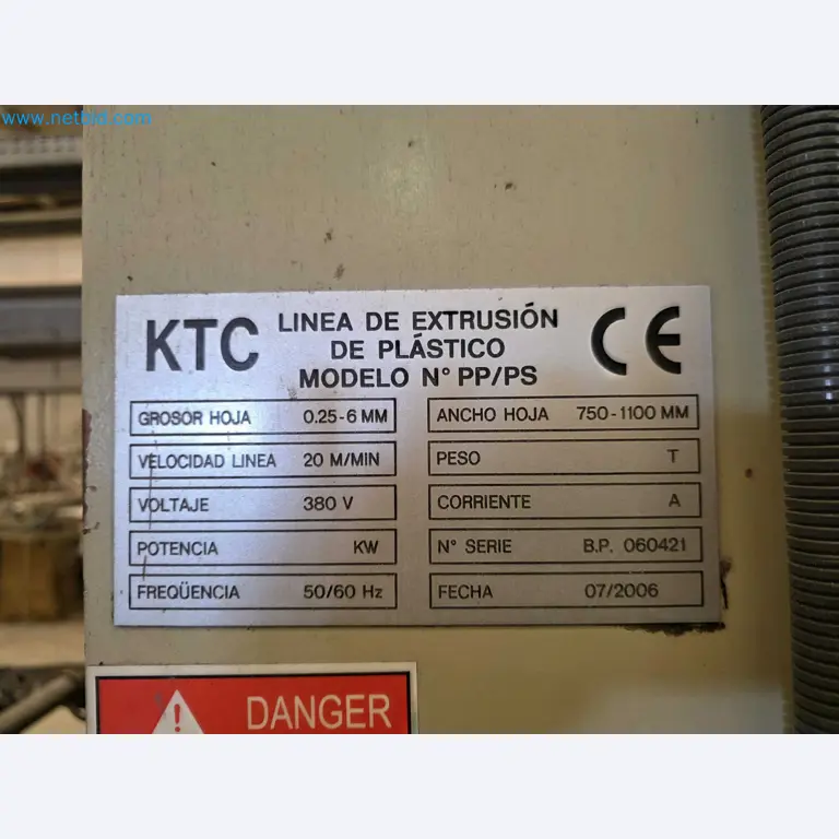 Factory Closure Auction: Plastic Sheet Extrusion Lines (PP/PE & PET)
-18