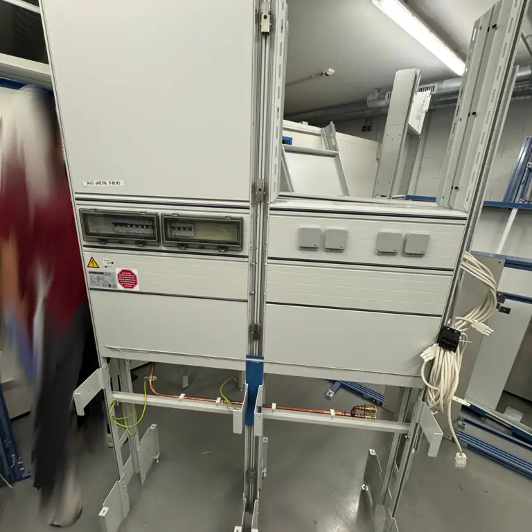 Two-sided media wall