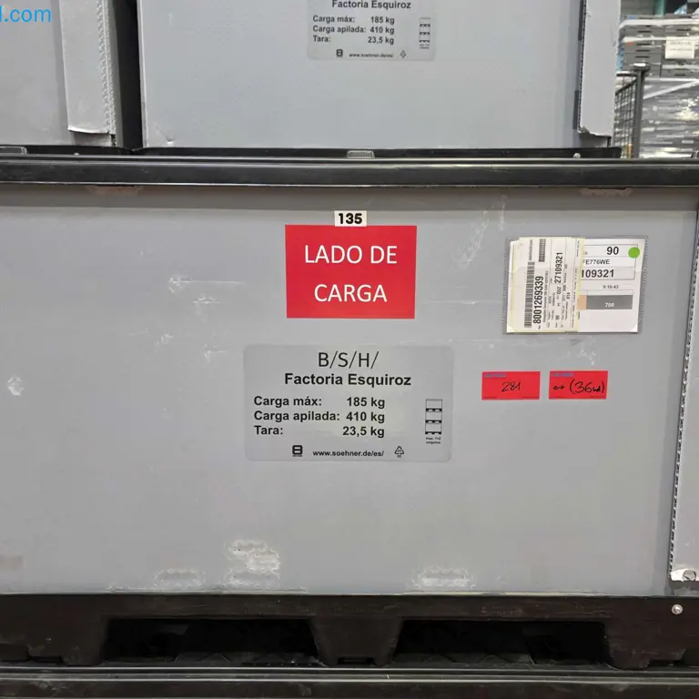 36 Opakovaně použitelné plastové logistické kontejnery SOEHNER