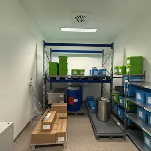 2.7 metros lineares de estantes para armazenamento de paletes Bito