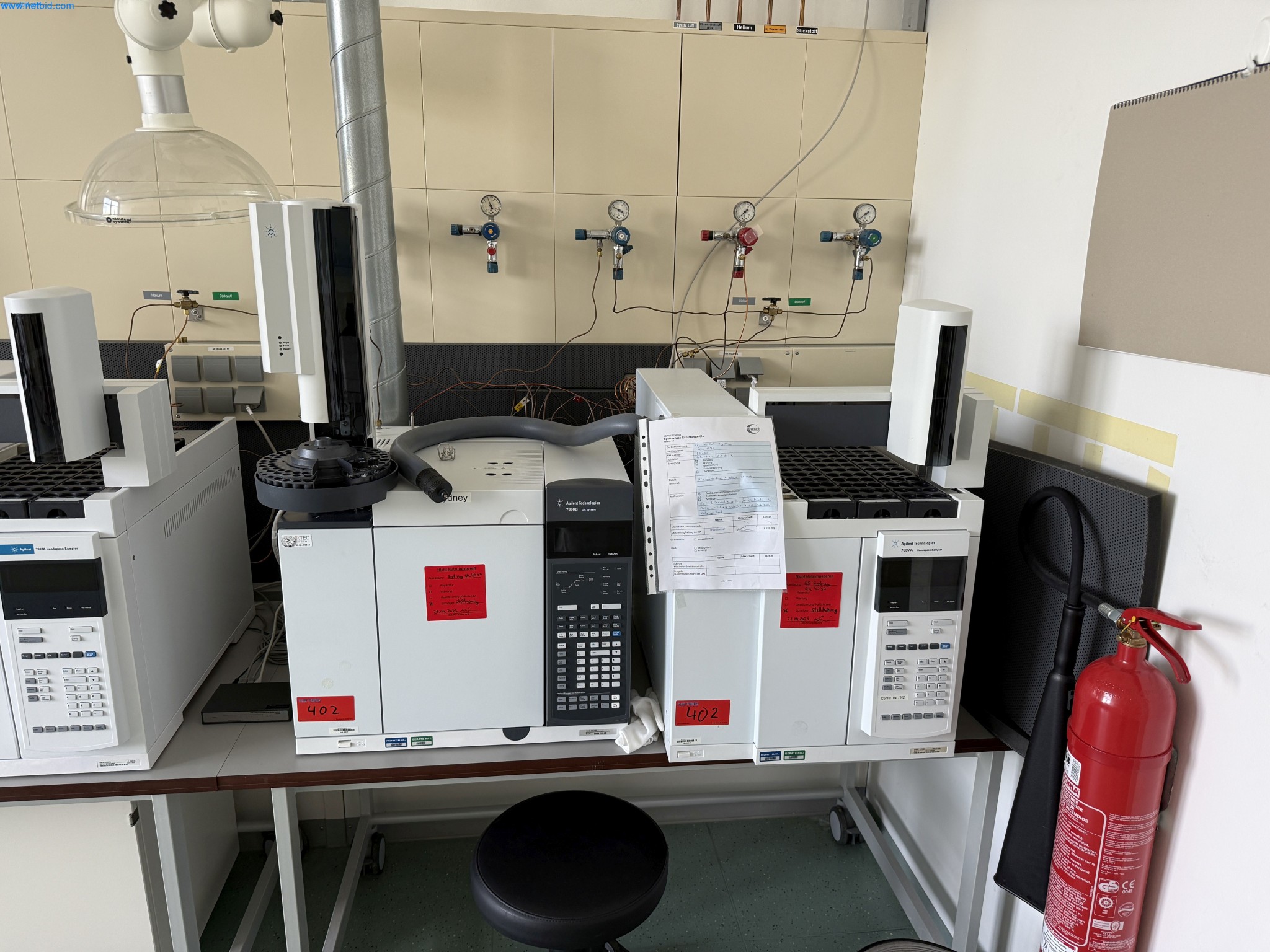 Chromatographe en phase gazeuse (Sydney) Agilent Technologies 7890 B GC System/ 7697 A Headspace Sampler