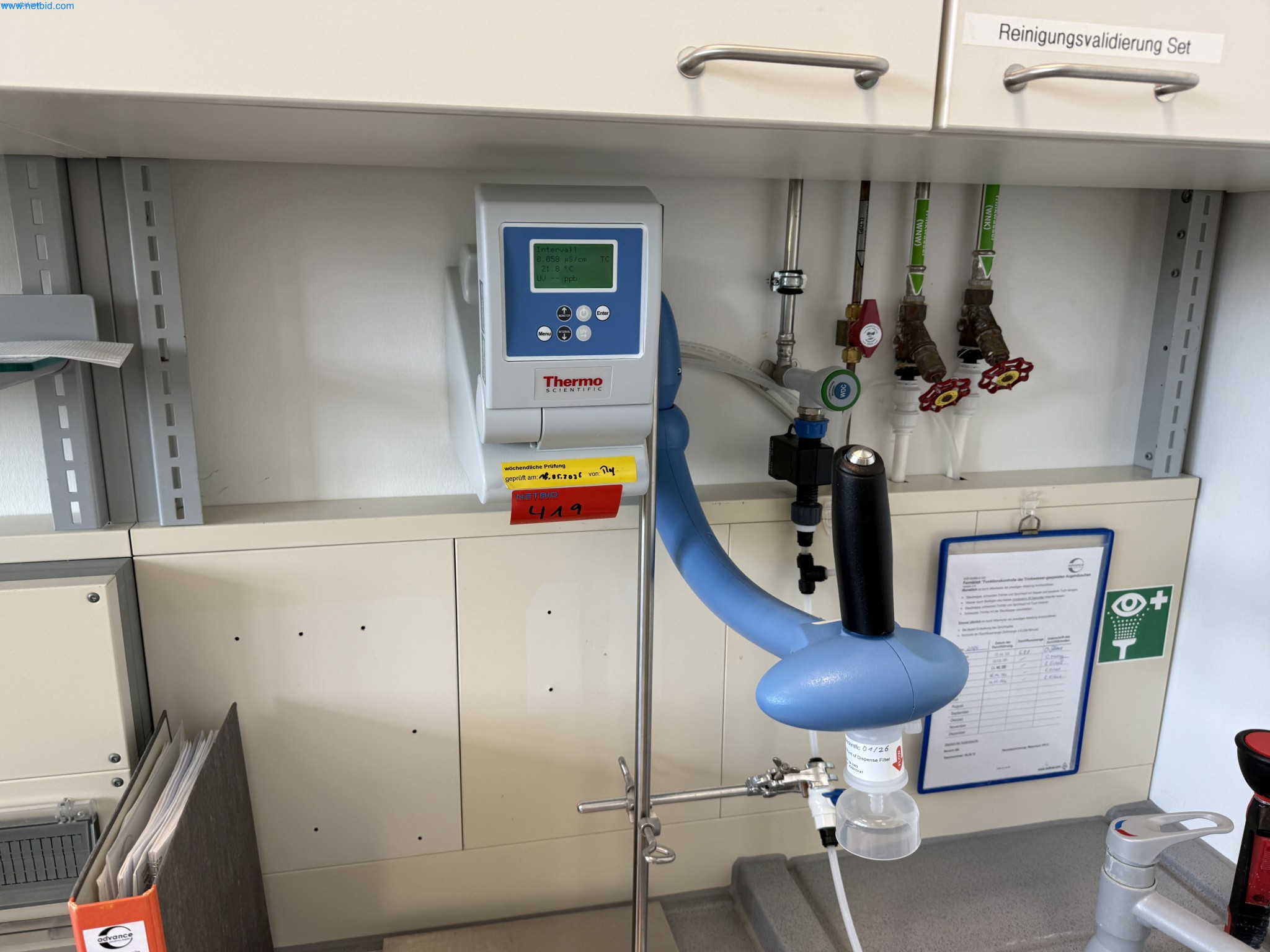 Installation d'eau purifiée Thermo Scientific Genpure UV-TOC XCAD+
