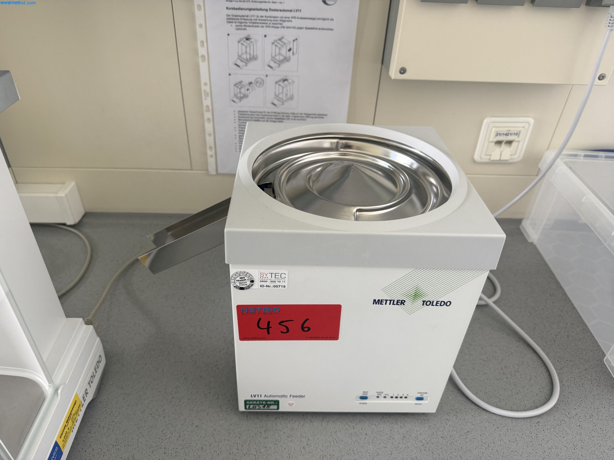 doseur automatique Mettler Toledo LV11