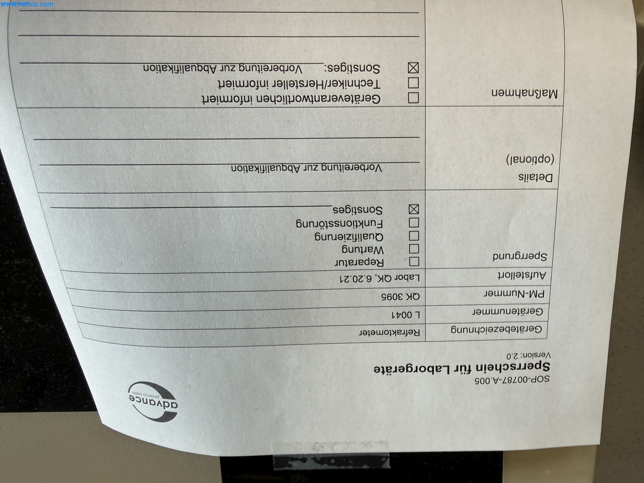 Instalações de produção e embalagem farmacêuticas / Equipamentos de laboratório e operacionais-8