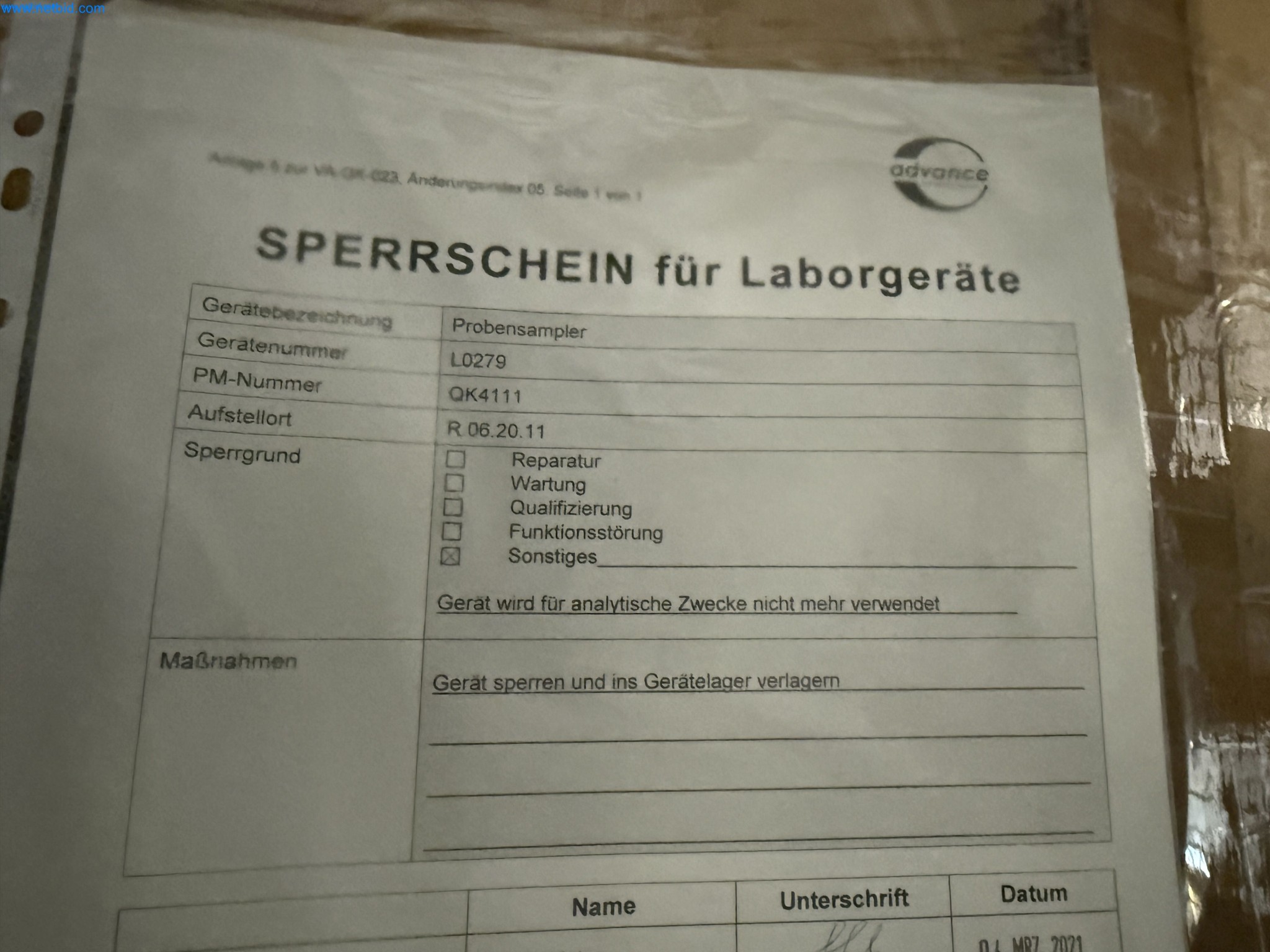 Instalações de produção e embalagem farmacêuticas / Equipamentos de laboratório e operacionais-3
