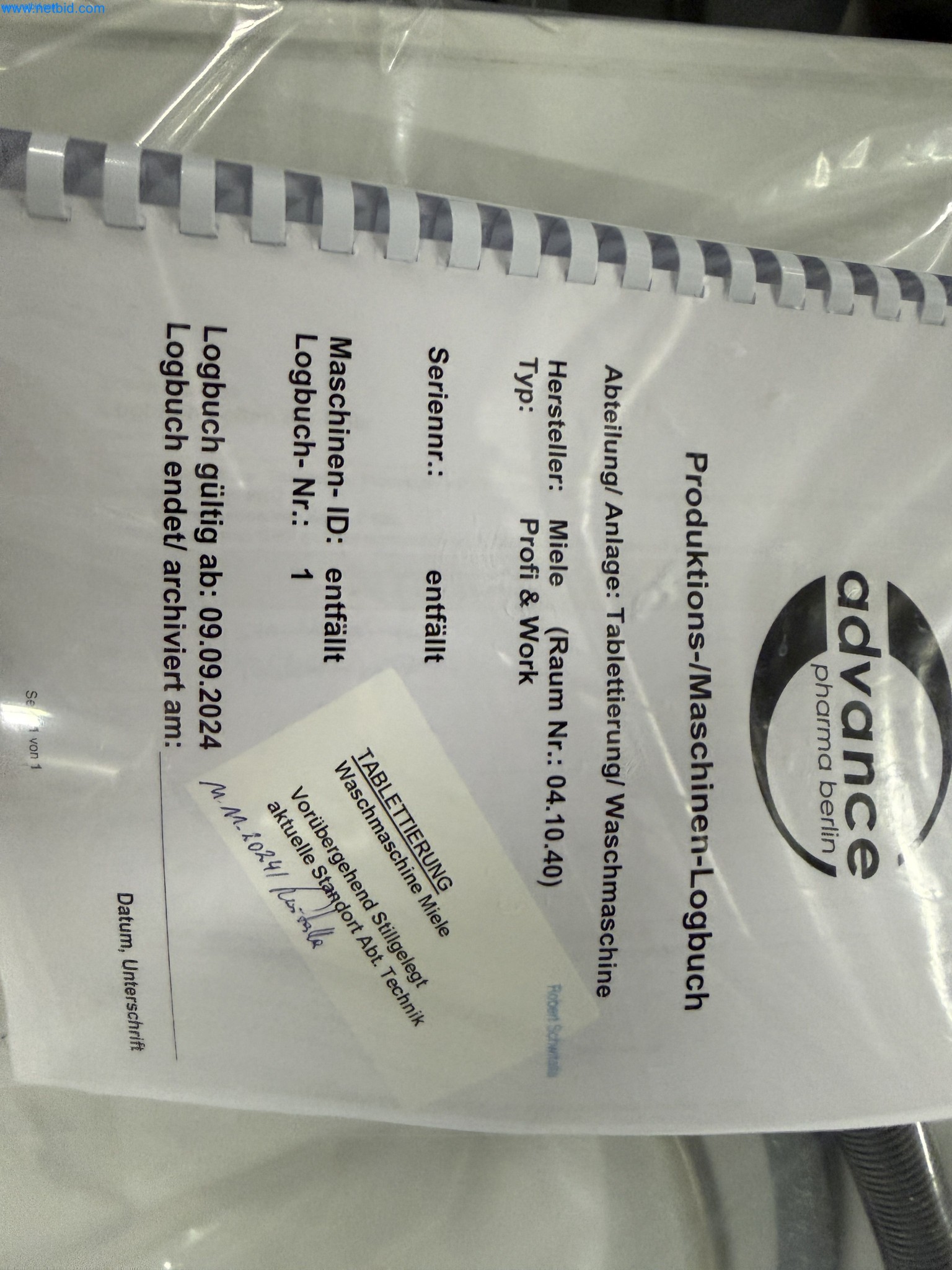 Instalações de produção e embalagem farmacêuticas / Equipamentos de laboratório e operacionais-2