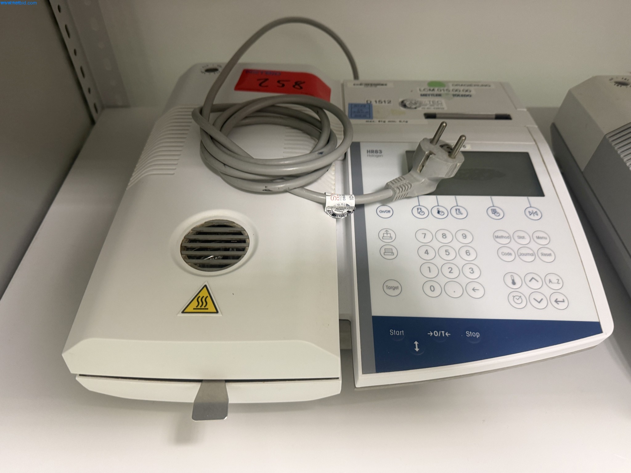 Analyseur d'humidité à halogène Mettler Toledo HR83-P