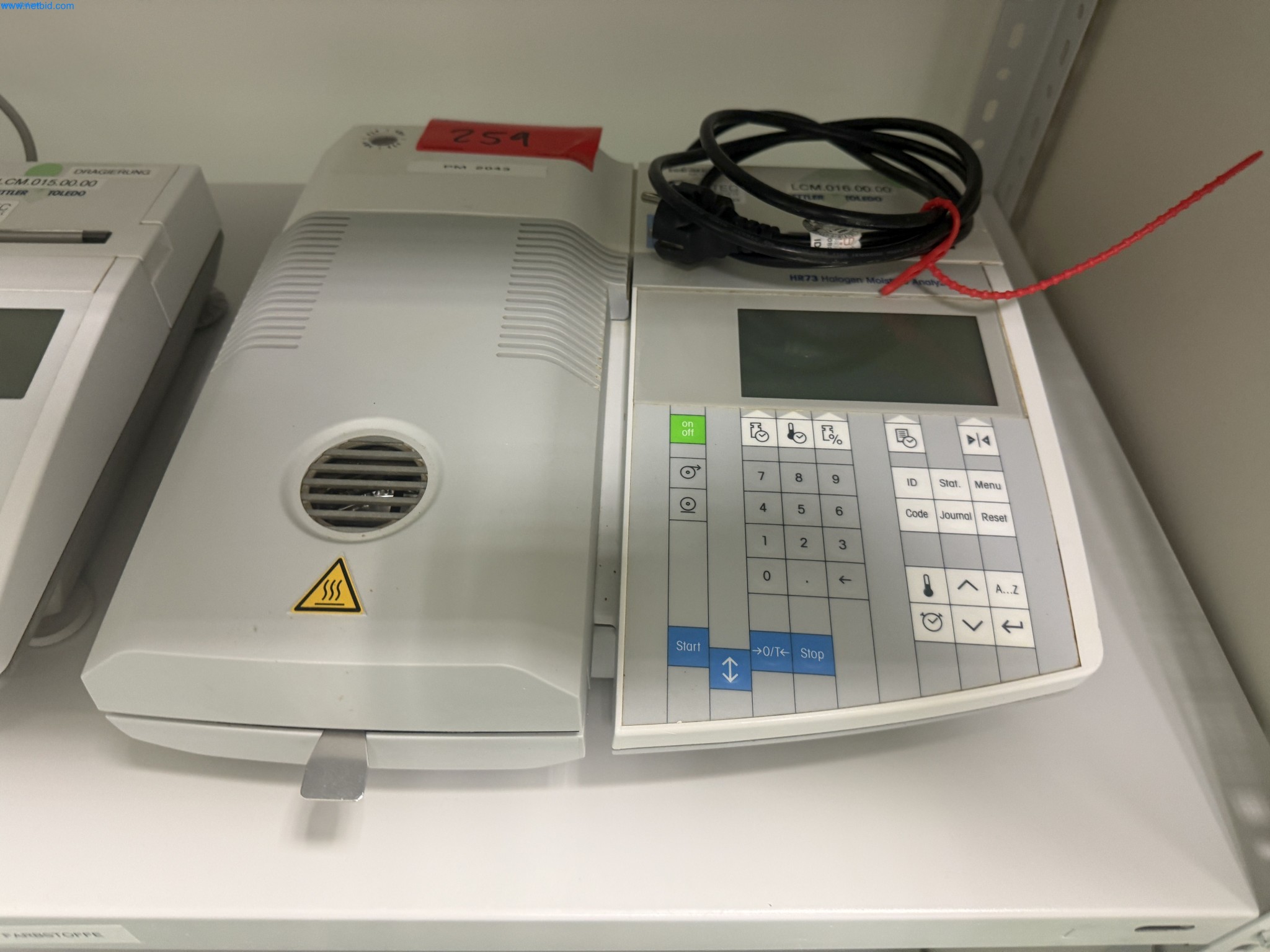 Analyseur d'humidité à halogène Mettler Toledo HR73