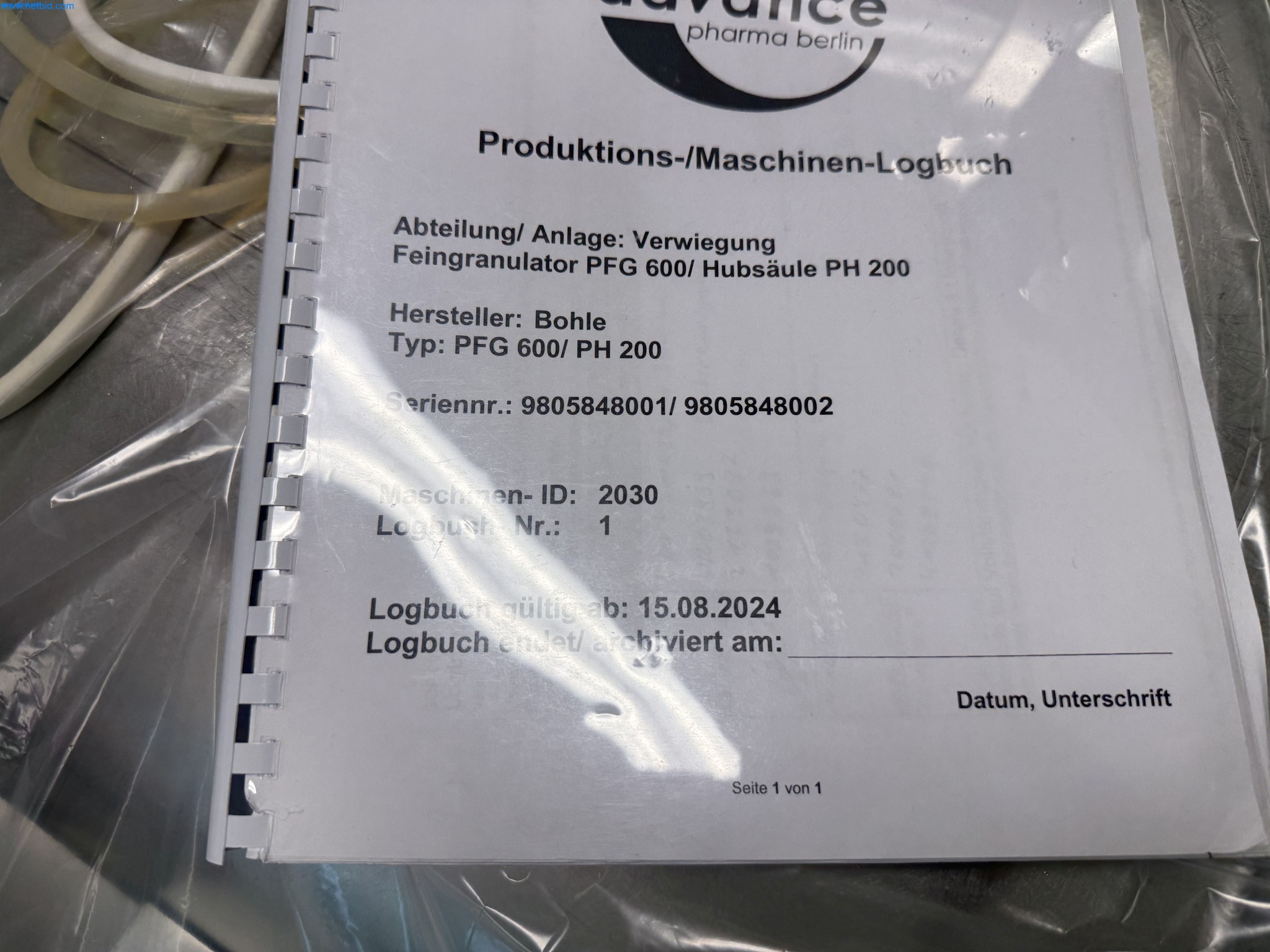 Instalações de produção e embalagem farmacêuticas / Equipamentos de laboratório e operacionais-2