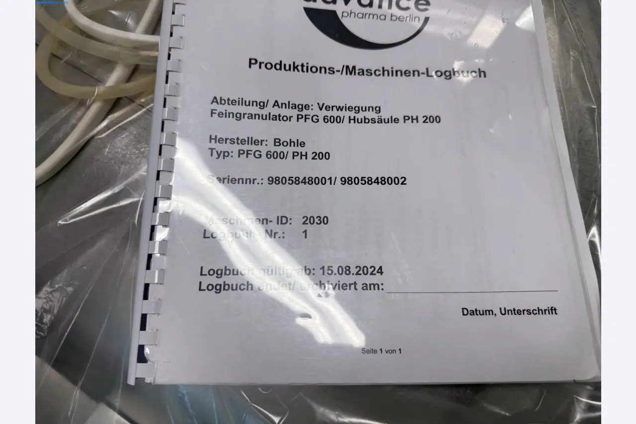 Instalações de produção e embalagem farmacêuticas / Equipamentos de laboratório e operacionais-2