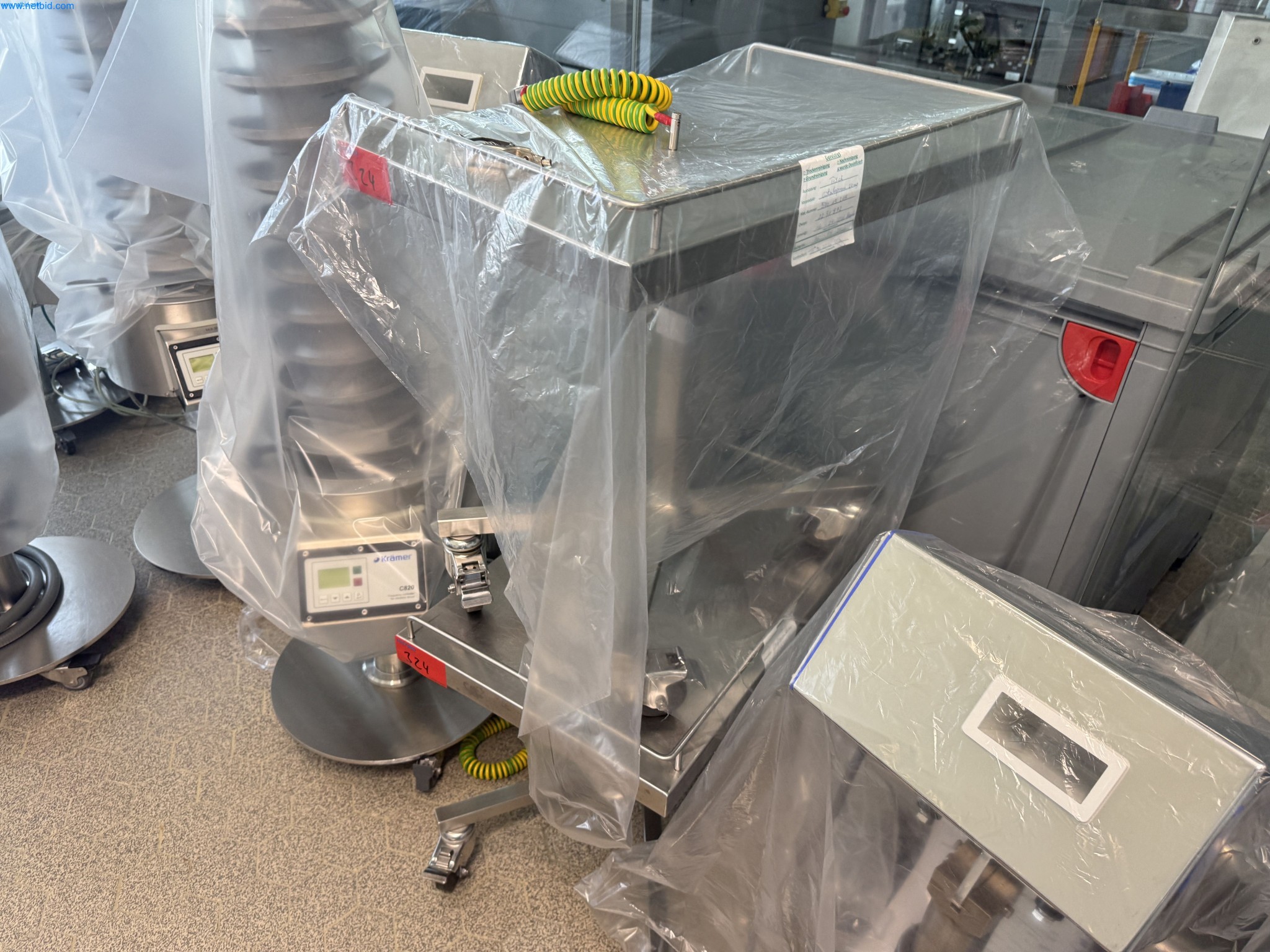 6 Tables de rangement en acier inoxydable